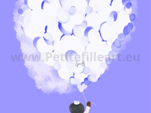 painting “cœur nouveau”