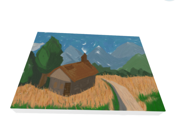 Modern art painting - first stay in the countryside - Image 4