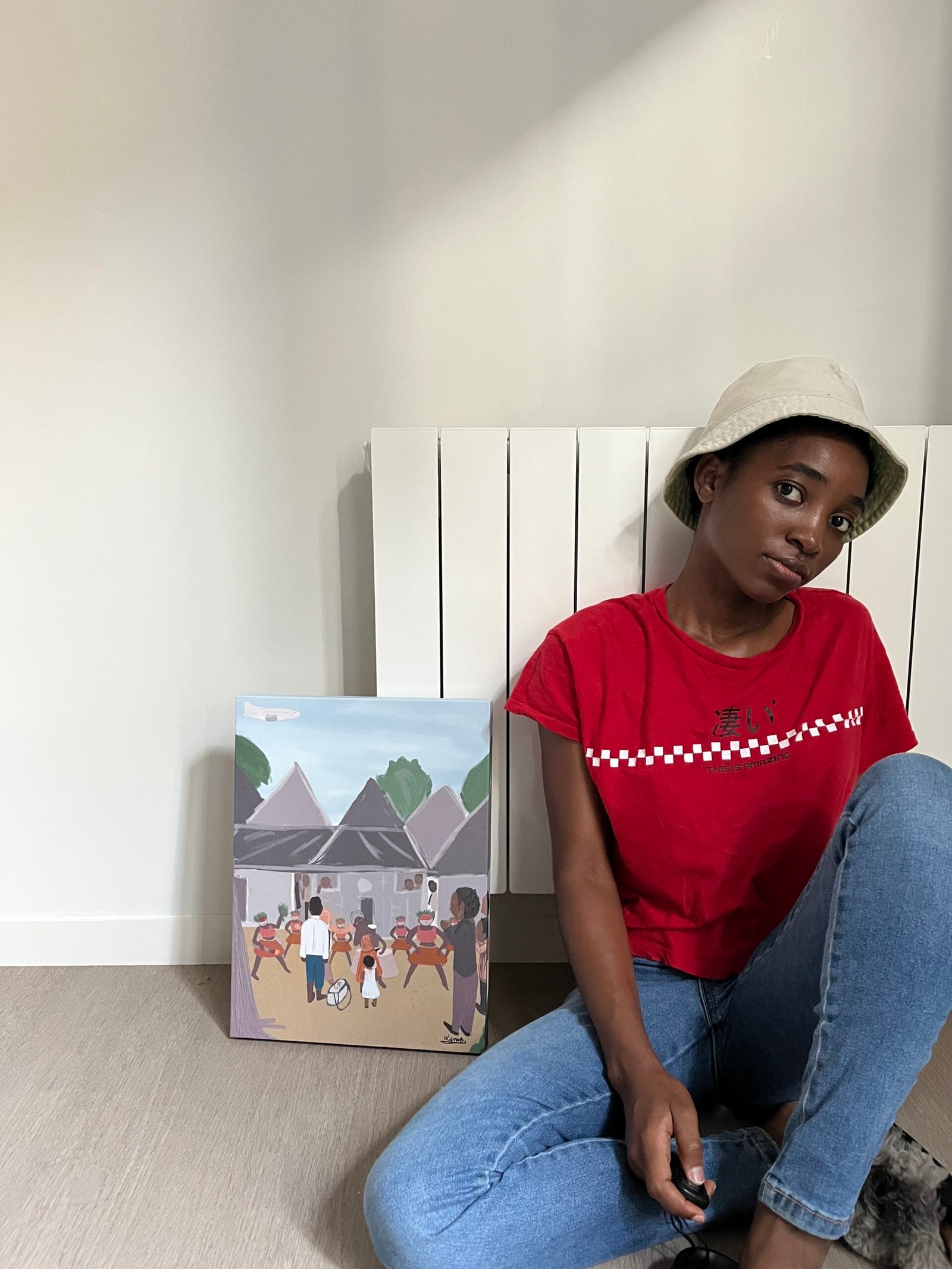Unique art canvas -who we are at home